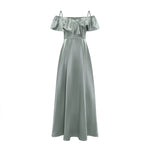 Load image into Gallery viewer, Ruffle Cami Sheen Maxi Gown [2 Colours]
