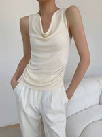 Load image into Gallery viewer, Light Knit Drape Top in Cream

