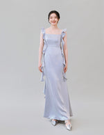 Load image into Gallery viewer, Satin Evening Maxi Dresses in Blue [5 Styles]
