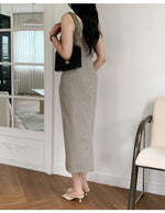 Load image into Gallery viewer, Korean Tencel Blend Twist Strap Sheath Dress [2 Colours]
