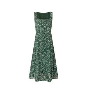 Sophie Sleeveless Floral Dress in Green