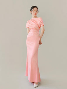 Toga Sleeve Maxi Dress in Pink