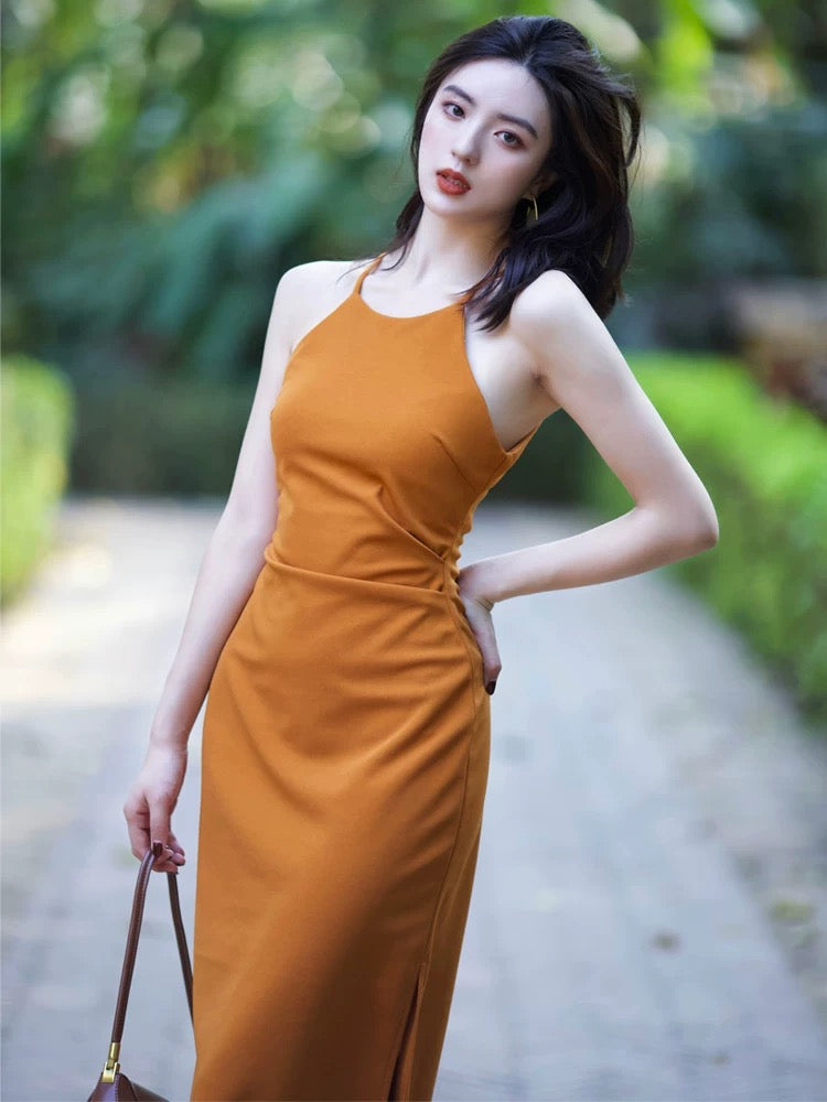 Cami Sheath Dress in Orange