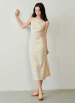 Load image into Gallery viewer, Embellished Boatneck Sheath Midi Dress [2 Colours]

