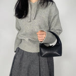 Load image into Gallery viewer, [Ready to Ship] [Bucks &amp; Leather] Lambskin Mini Leather Tote in Black
