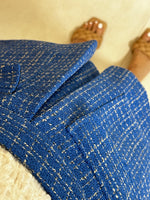 Load image into Gallery viewer, Korean Layla Tweed Pocket Skort in Blue
