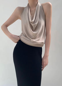 Knit Drape Halter Top [2 Colours]