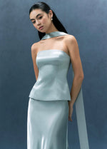 Load image into Gallery viewer, Satin Halter Bustier Top// Maxi Skirt [2 Colours]
