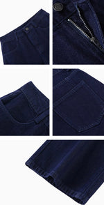 Load image into Gallery viewer, High Rise Straight Leg Jeans in Navy
