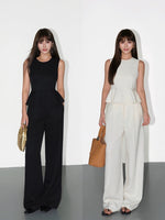 Load image into Gallery viewer, Peplum Top // Tailored Trousers [2 Colours]
