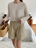 Load image into Gallery viewer, Korean Melange Cardigan Top [4 Colours]
