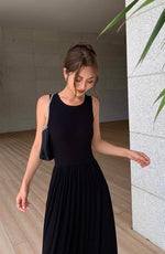 Load image into Gallery viewer, Classic Stretch Tank Dress in Black
