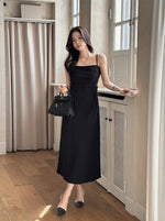 Load image into Gallery viewer, Korean Hanel Pencil Cami Dress [2 Colours]
