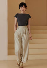 Load image into Gallery viewer, Tencel Boatneck Top in Grey
