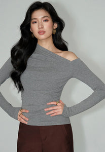 Long Sleeve Toga Top [3 Colours]