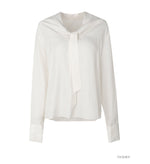 Load image into Gallery viewer, Korean Roi Tie Blouse [2 Colours]
