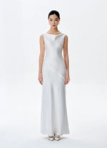 Load image into Gallery viewer, Drape Mermaid Gown in White
