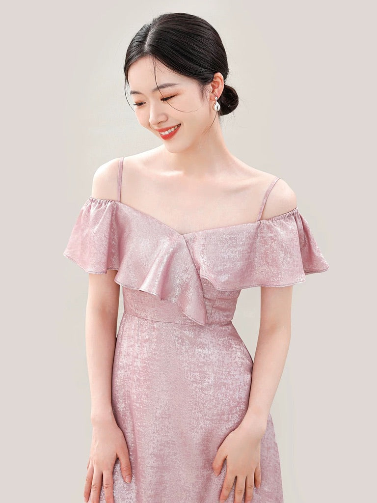 Chinoiserie Evening Gowns in Pink