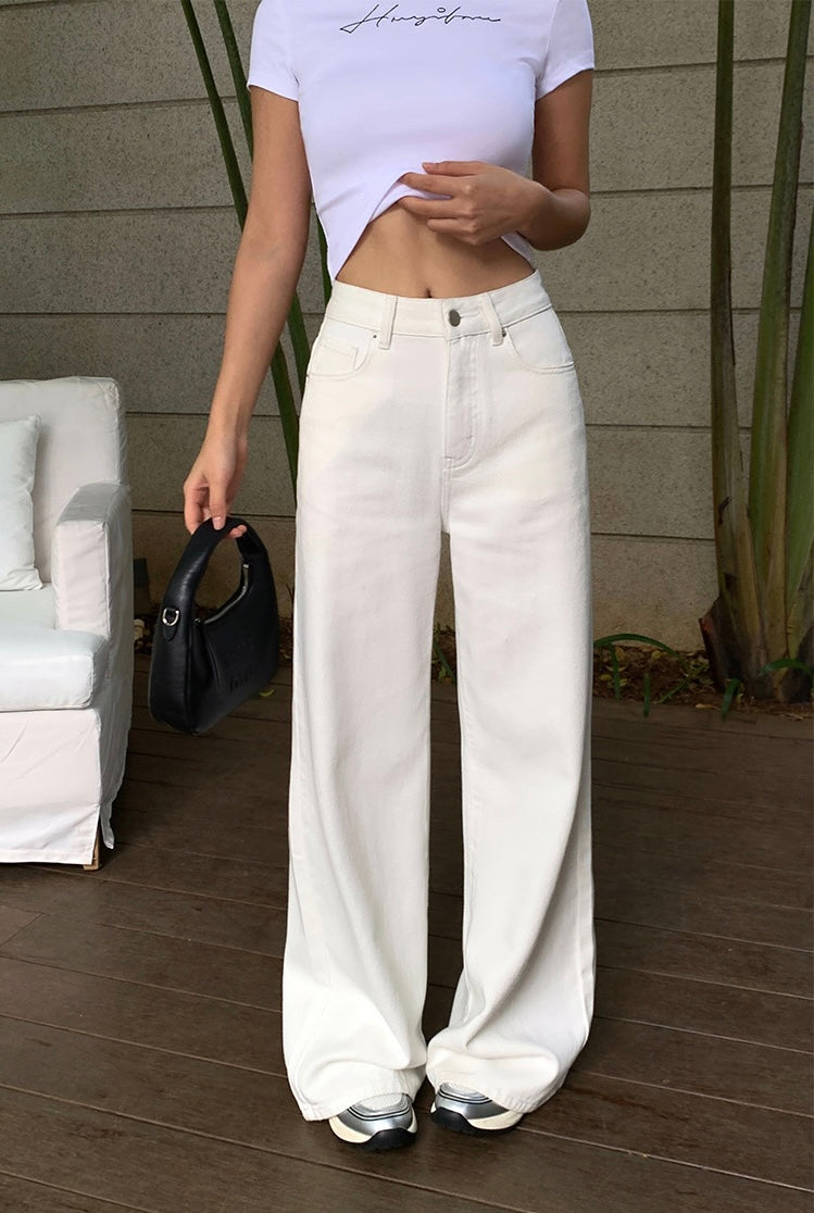 High Rise Wide Leg Jeans [2 Colours]