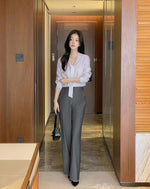 Load image into Gallery viewer, Korean Roi Tie Blouse [2 Colours]
