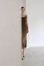 Load image into Gallery viewer, Korean Luiu Slip Cami Dress in Brown
