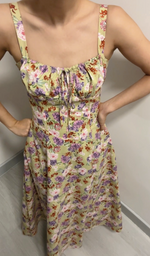 Load image into Gallery viewer, Candace Sweetheart Floral Dress in Multi
