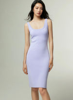Load image into Gallery viewer, Fine Knit Sleeveless Dress in Purple
