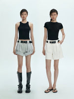 Load image into Gallery viewer, Tencel Blend 2-Way Cuff Shorts [2 Colours]
