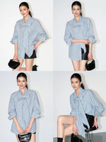 Load image into Gallery viewer, Oversized Bow Shirt [2 Colours]
