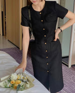Load image into Gallery viewer, [Ready to Ship] Korean Light Tweed Dress [2 Colours]
