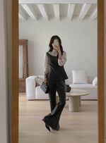 Load image into Gallery viewer, Korean Bilte Tailored Stretch Trousers [2 Colours]
