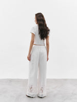Load image into Gallery viewer, Tencel Blend Ruffle Blouse in White

