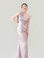 Load image into Gallery viewer, Toga Bow Maxi Dress in Pink
