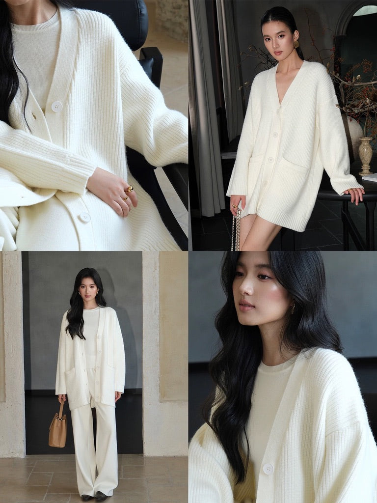 Oversized Pocket Cardigan [2 Colours]