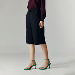 Load image into Gallery viewer, Elen Tailored Bermudas in Black
