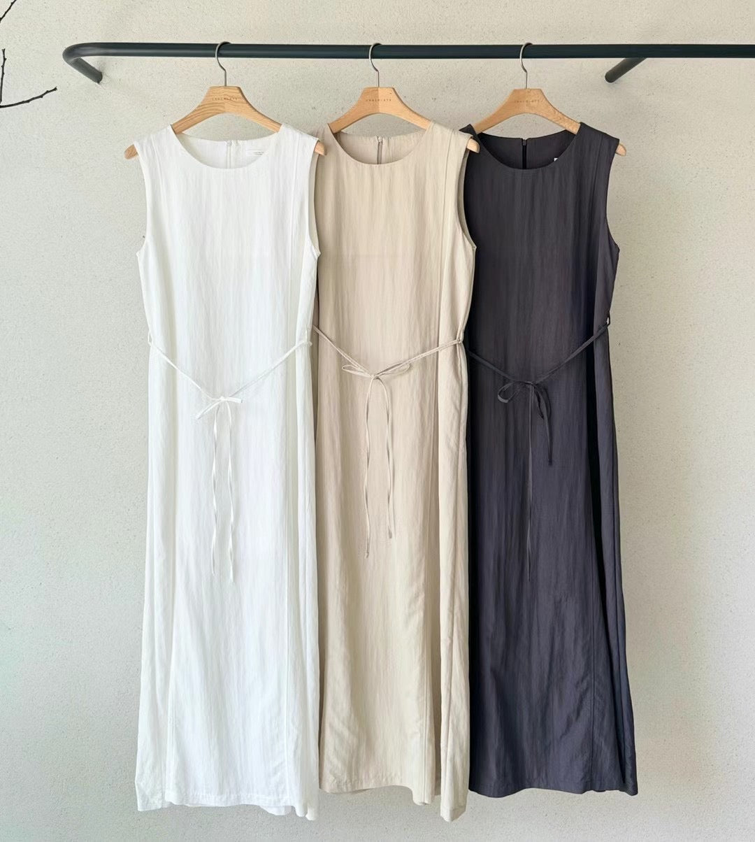 Korean 2-Way Tie Maxi Dress [2 Colours]