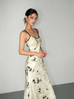 Load image into Gallery viewer, Floral Camisole Slip Dress in Cream
