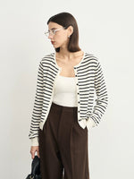 Load image into Gallery viewer, Light Knit Striped Cardigan [2 Colours]
