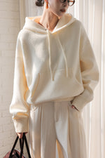 Load image into Gallery viewer, Classic Pocket Hoodie in Cream
