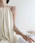 Load image into Gallery viewer, Textured Tent Midi Dress in Cream
