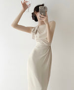 Load image into Gallery viewer, Kariss Gathered Bow Shift Dress [4 Colours]
