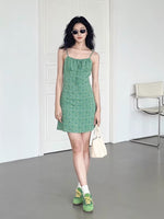 Load image into Gallery viewer, Floral Cami Mini Dress in Green
