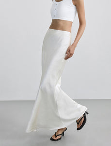 Satin Mermaid Maxi Skirt [2 Colours]