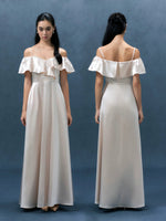 Load image into Gallery viewer, Ruffle Cami Sheen Maxi Gown [2 Colours]

