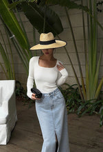 Load image into Gallery viewer, Light Knit Square Neck Top in White
