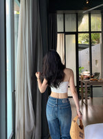 Load image into Gallery viewer, Extra Stretch Padded Lace Back Tube Top [2 Colours]
