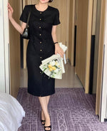 Load image into Gallery viewer, [Ready to Ship] Korean Light Tweed Dress [2 Colours]
