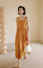 Load image into Gallery viewer, Vintage Sleeveless Dress in Orange
