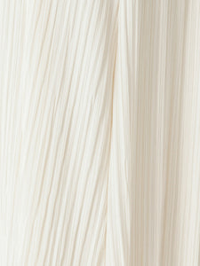 Fine Pleated Cami Maxi Dress in White