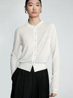 Load image into Gallery viewer, Tencel Light Cardigan in White
